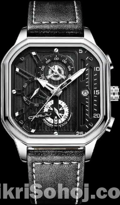 New Luxury Fashion Leather belt wrist-watche for men